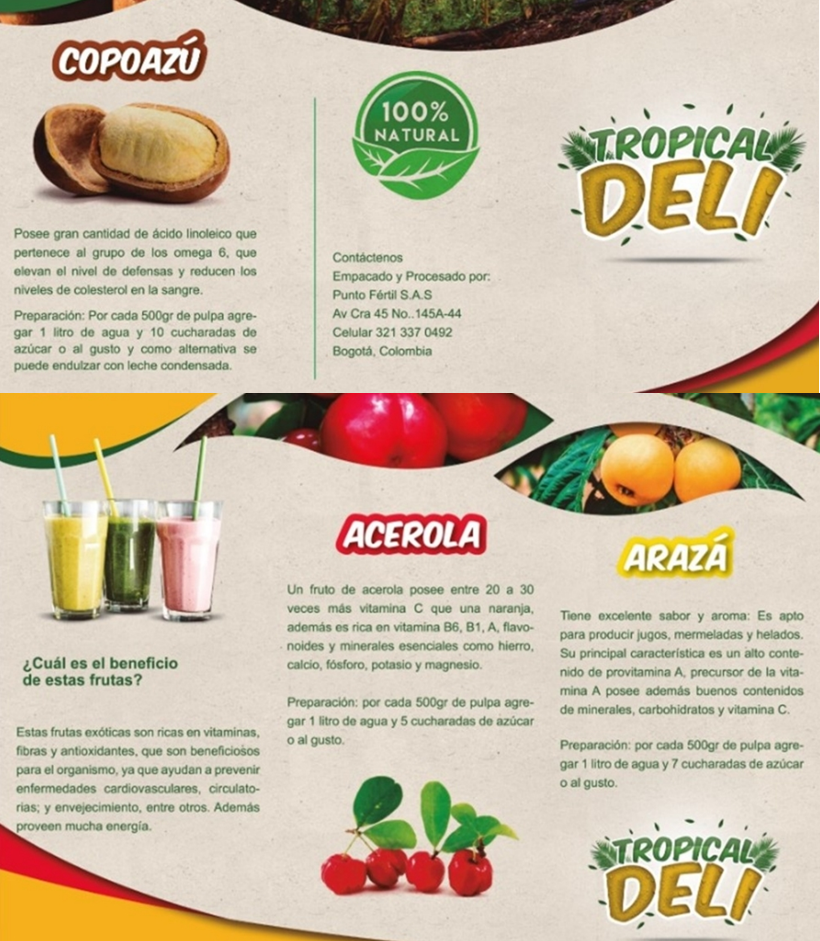 tropical deli pulpa de fruta mariquita